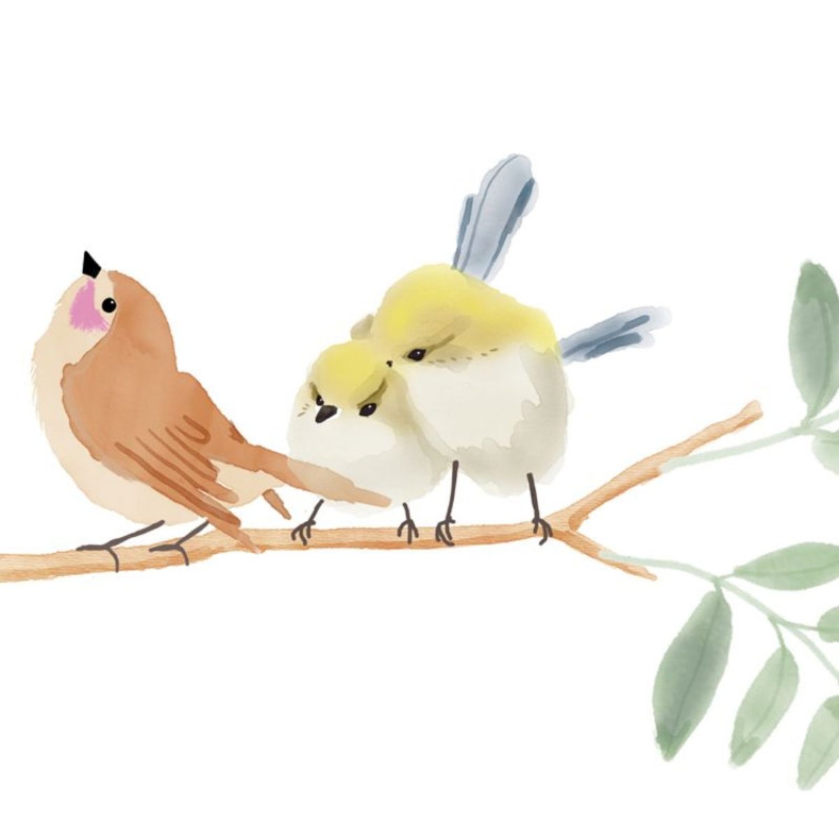 Stickers Easy oiseaux multicolore, MIMI'LOU