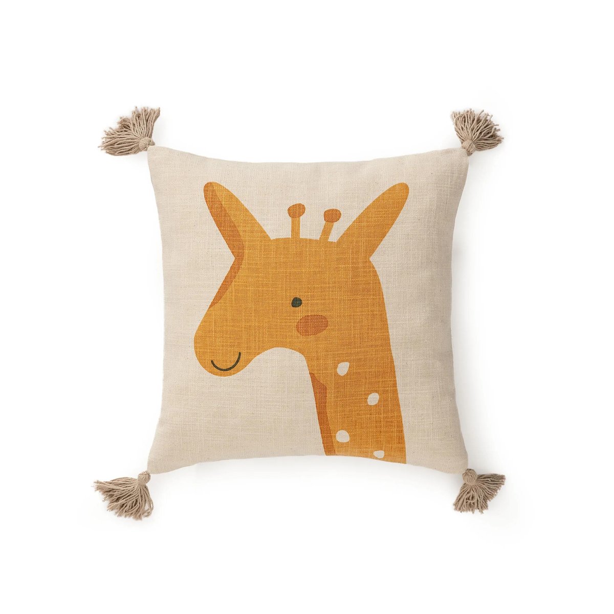 Housse de coussin fait main SAVANNAH jaune, BENUTA