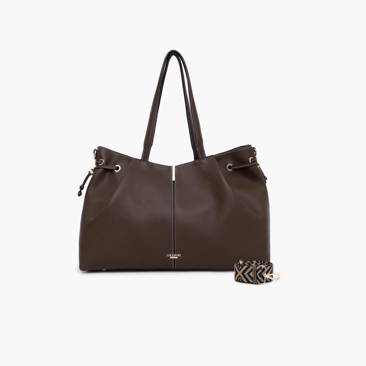 Grand sac shopper Taloum L marron, LOLLIPOPS