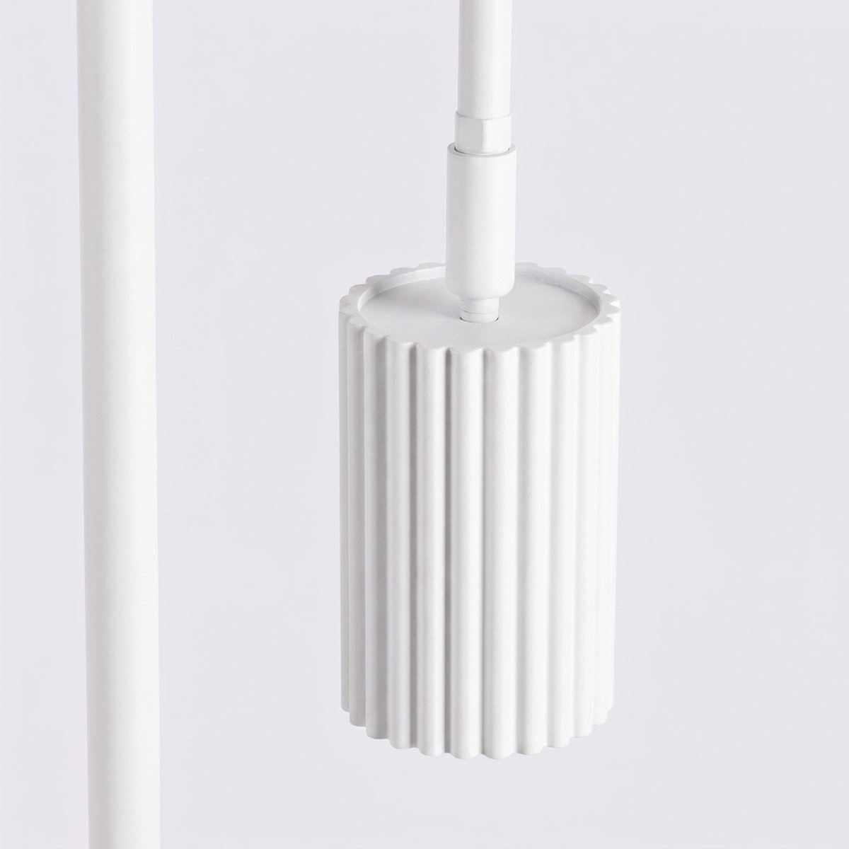 Lampadaire Aluminium Blanc GU10 1 KARBON blanc, EDEN