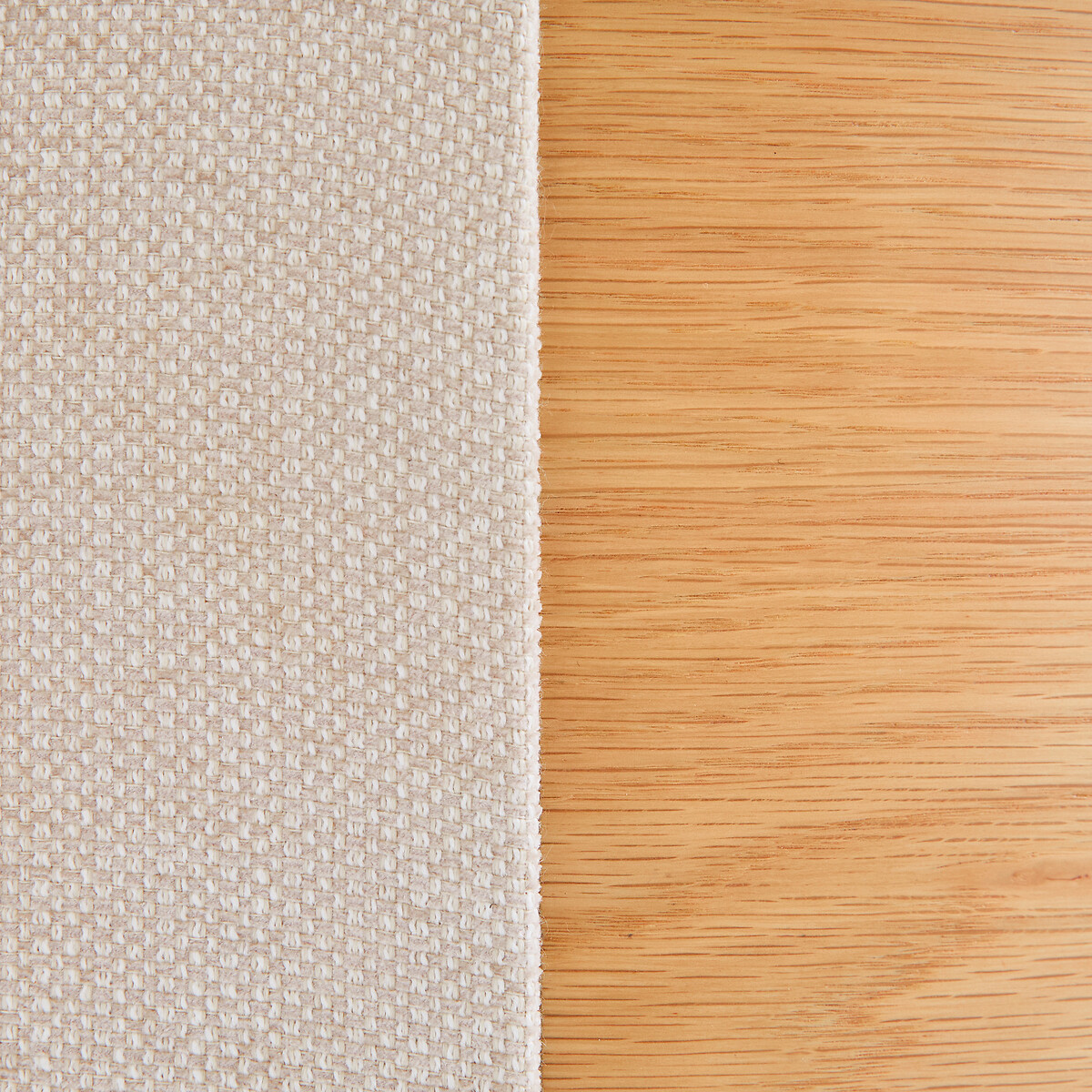 Commode chevet, en plaqué chêne et tissu texturé, FIRMO chêne naturel, AM.PM