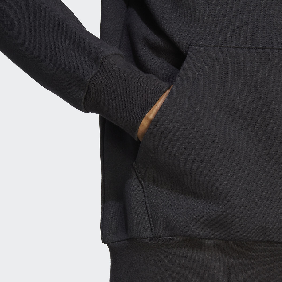 Sweatshirt à capuche en molleton Essentials noir, ADIDAS SPORTSWEAR