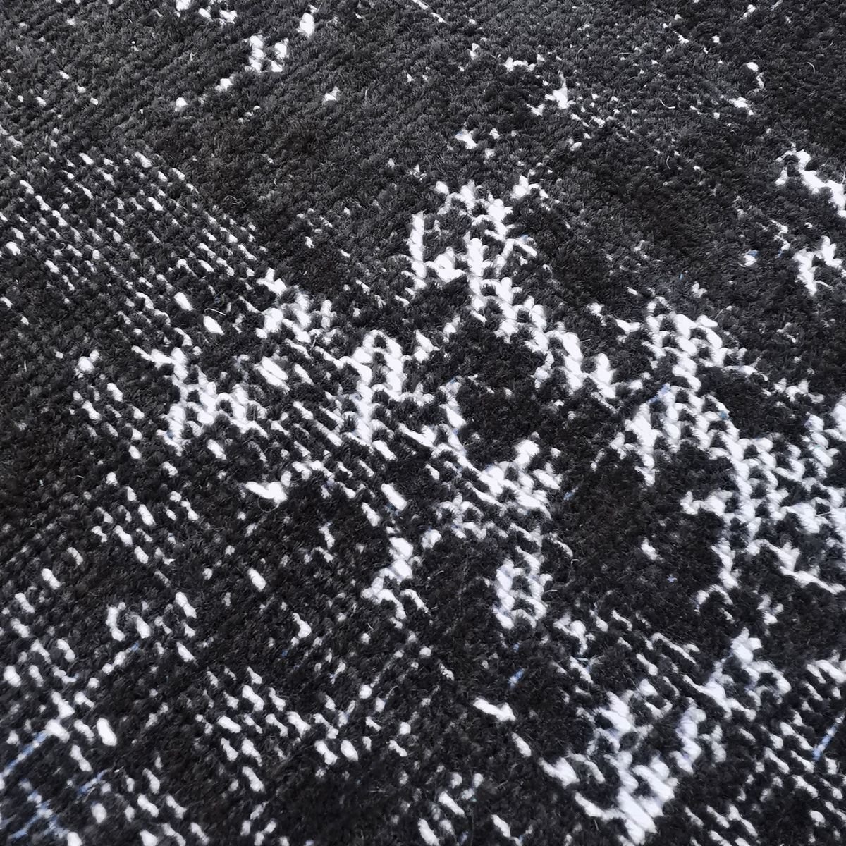 Tapis salon vintage chic effet vieilli STELLE gris, THE DECO FACTORY