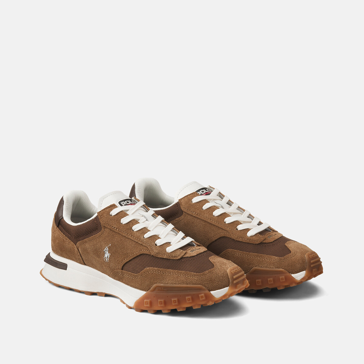 Baskets en cuir Eldridge marron, POLO RALPH LAUREN