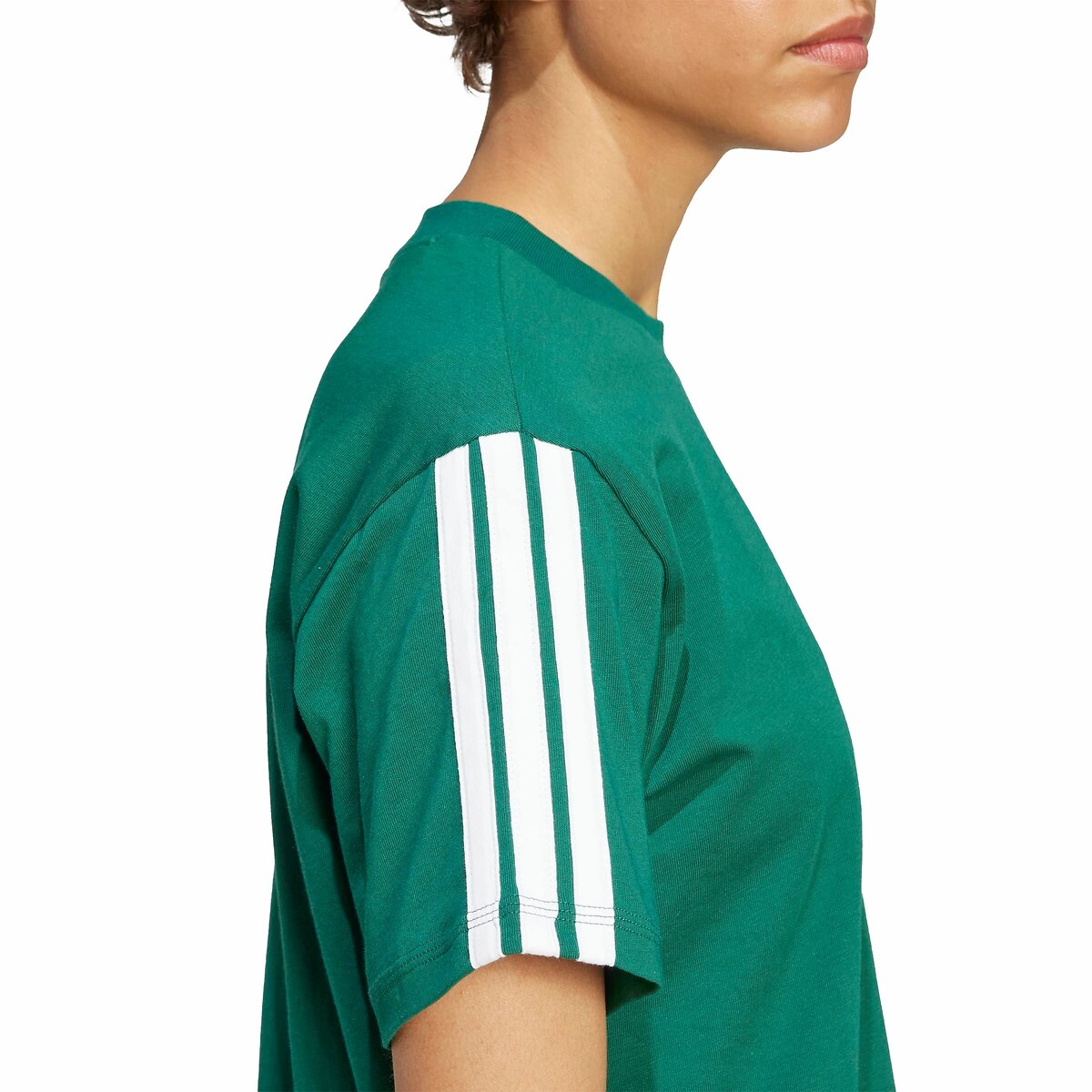 Camiseta Essentials Slim 3-Stripes verde, ADIDAS SPORTSWEAR
