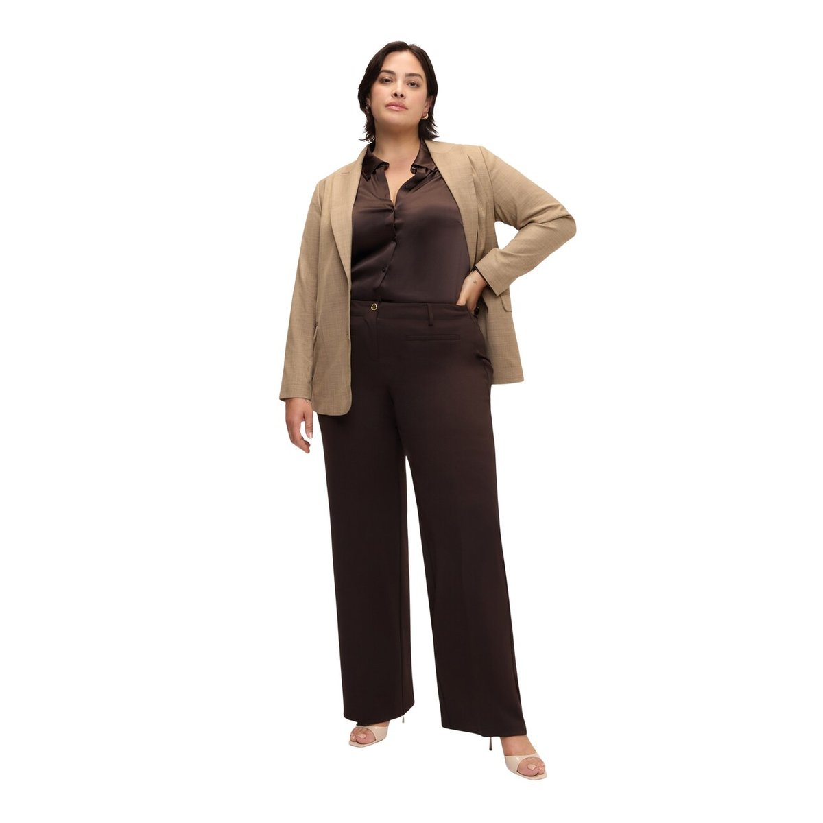 Pantalon à jambes larges noir, FIORELLA RUBINO