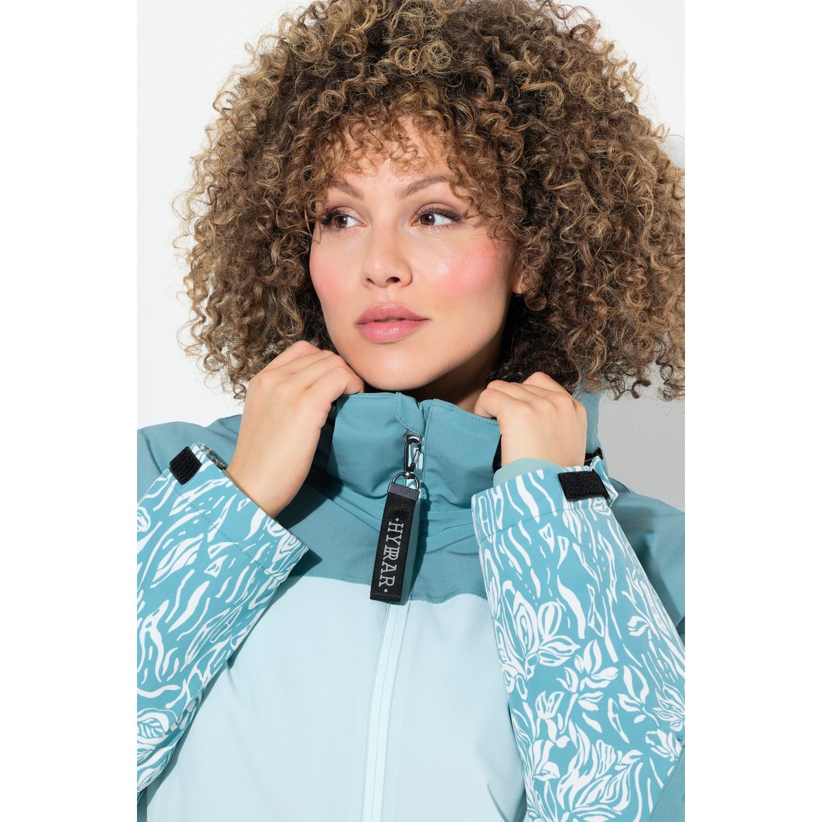 Veste technique HYPRAR à capuche vert glacier, ULLA POPKEN