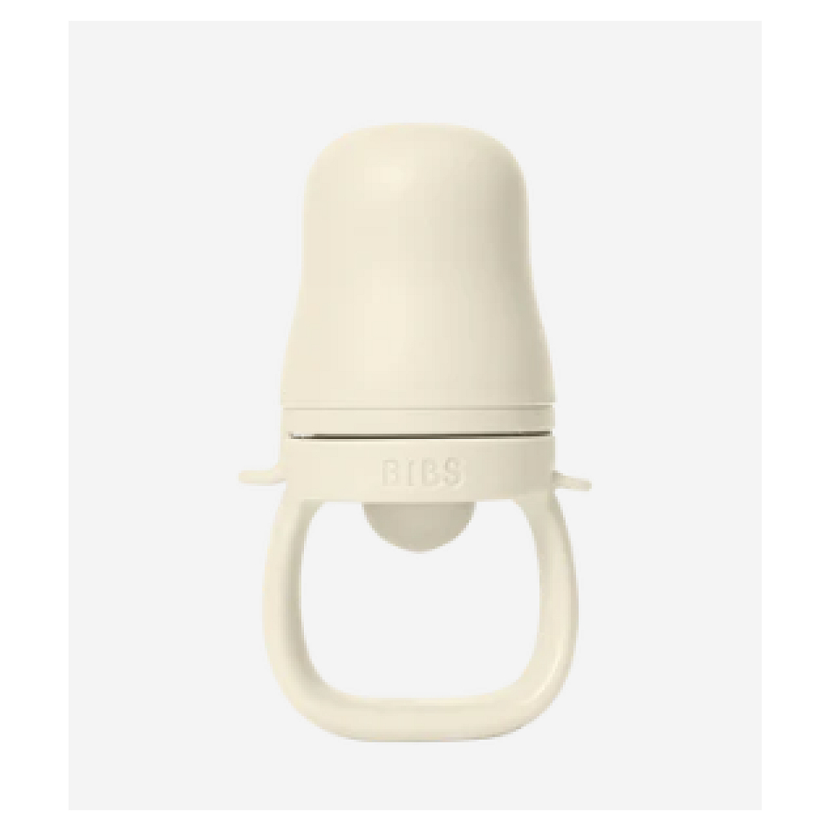 grignoteuse pour bebe avec 2 tetines en silicone couleur ivoire couleur unique, Bibs