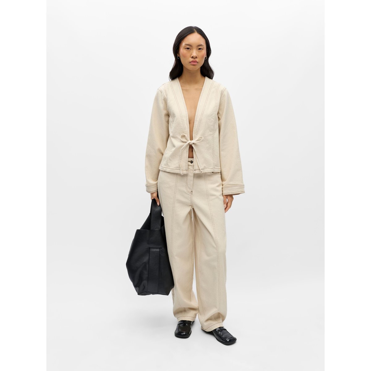 Veste En Jean blanc - beige denim1, OBJECT
