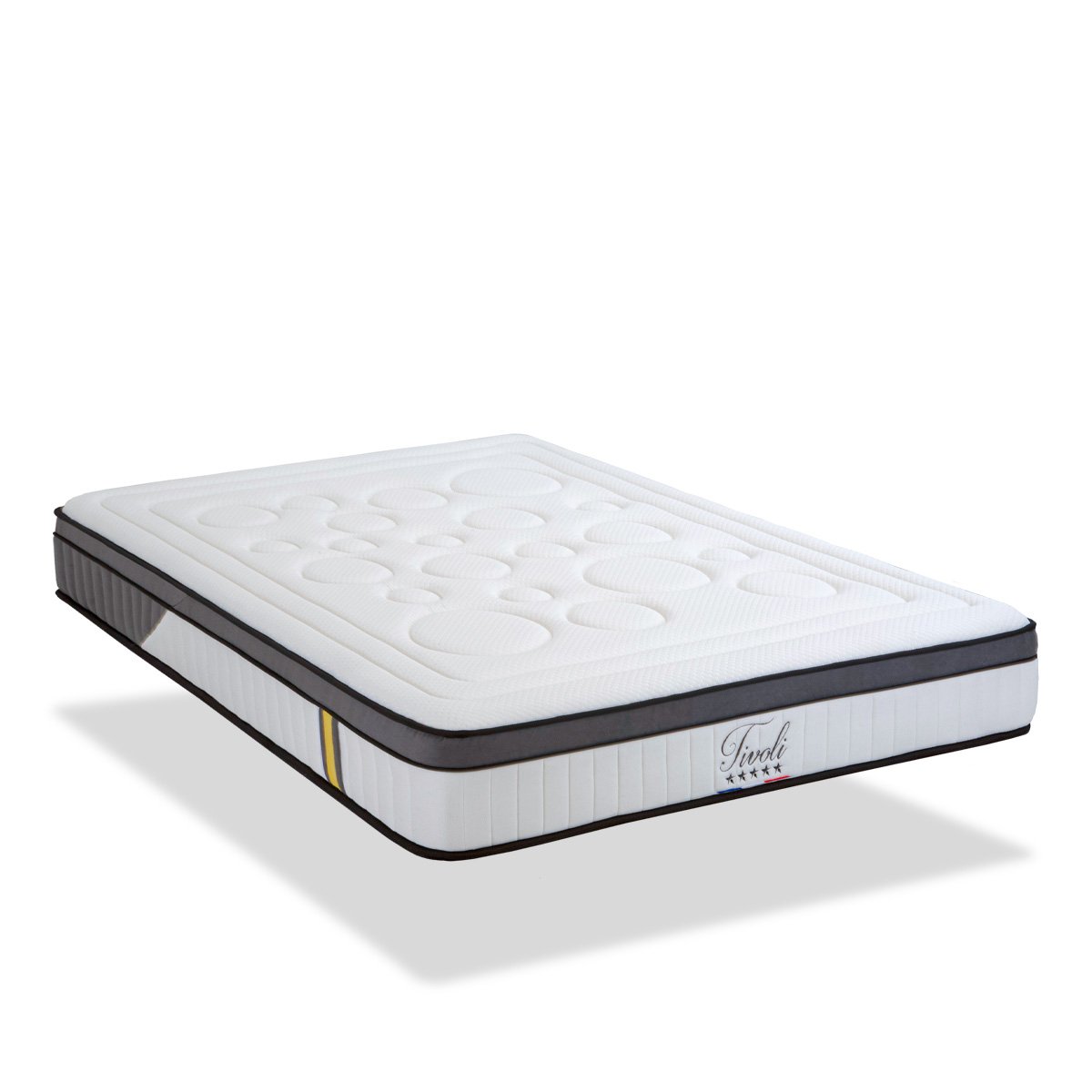 Matelas Tivoli - Mémoire de forme - Accueil moelleux - 25 cm d'épaisseur blanc, BELLECOUR