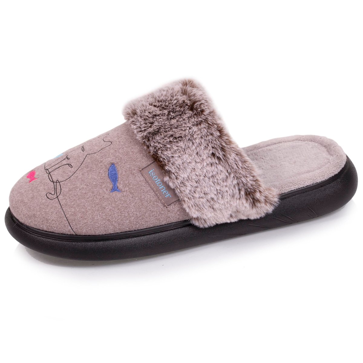 Chaussons Mules gris, ISOTONER