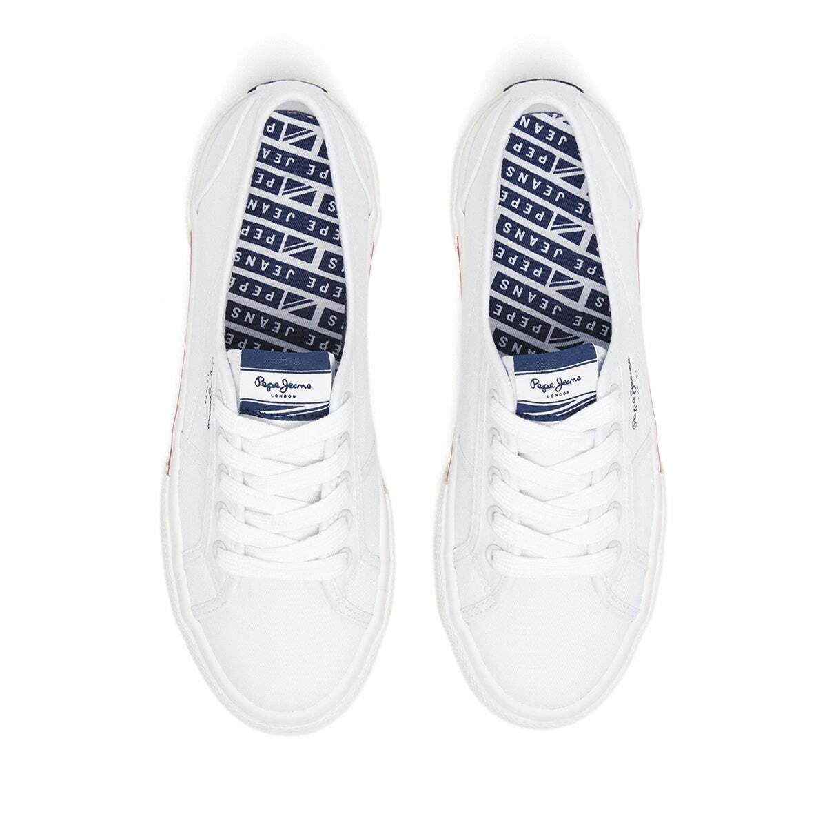Baskets Brady Basic blanc, PEPE JEANS