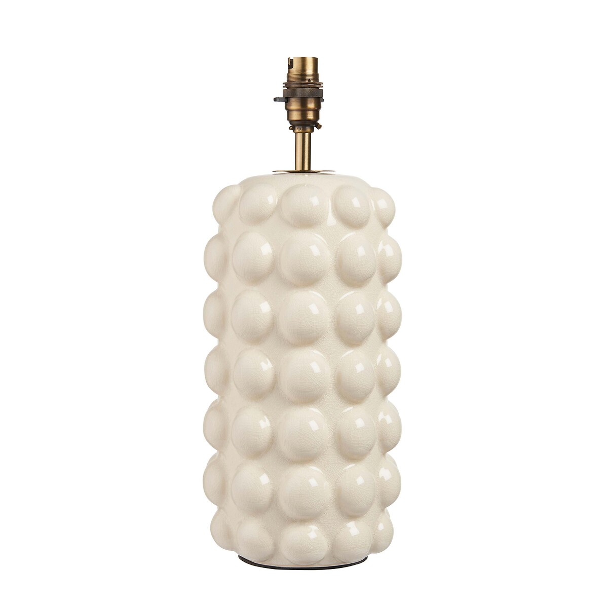 Bobble Table Lamp Base in White Crackle Glaze white, ÉDITÉ