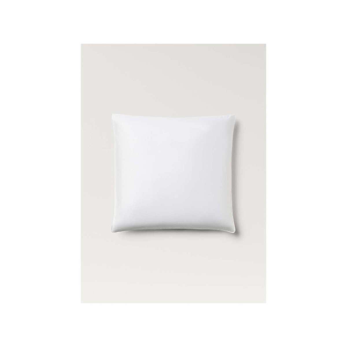 Deux taies d’oreiller coton satin 600 fils 60x60 cm blanc, MANGO HOME