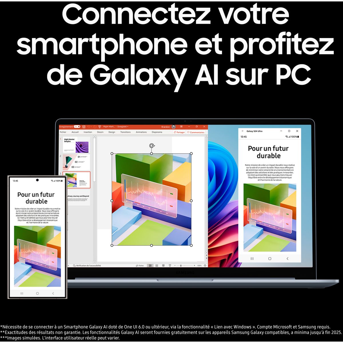 Ordinateur portable GB4 Edge SE 15.6' 15,6" Snapdragon X 16 Go RAM LPDDR5x SSD 256 Go (souris incluse) couleur unique, SAMSUNG