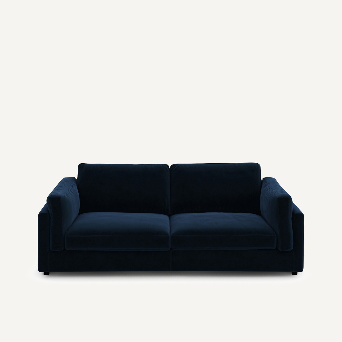 Canapé convertible, en velours, CÉSAR bleu nuit, AM.PM
