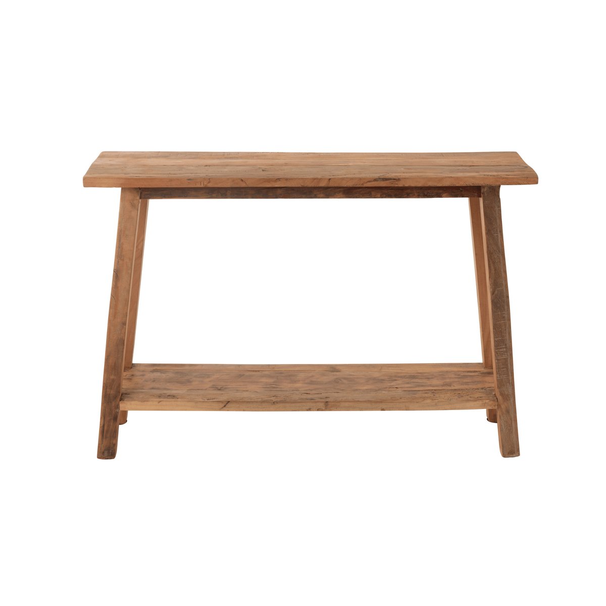 Console double plateau en bois recyclé L120 - CARRIE naturel, HELLIN, DEPUIS 1862