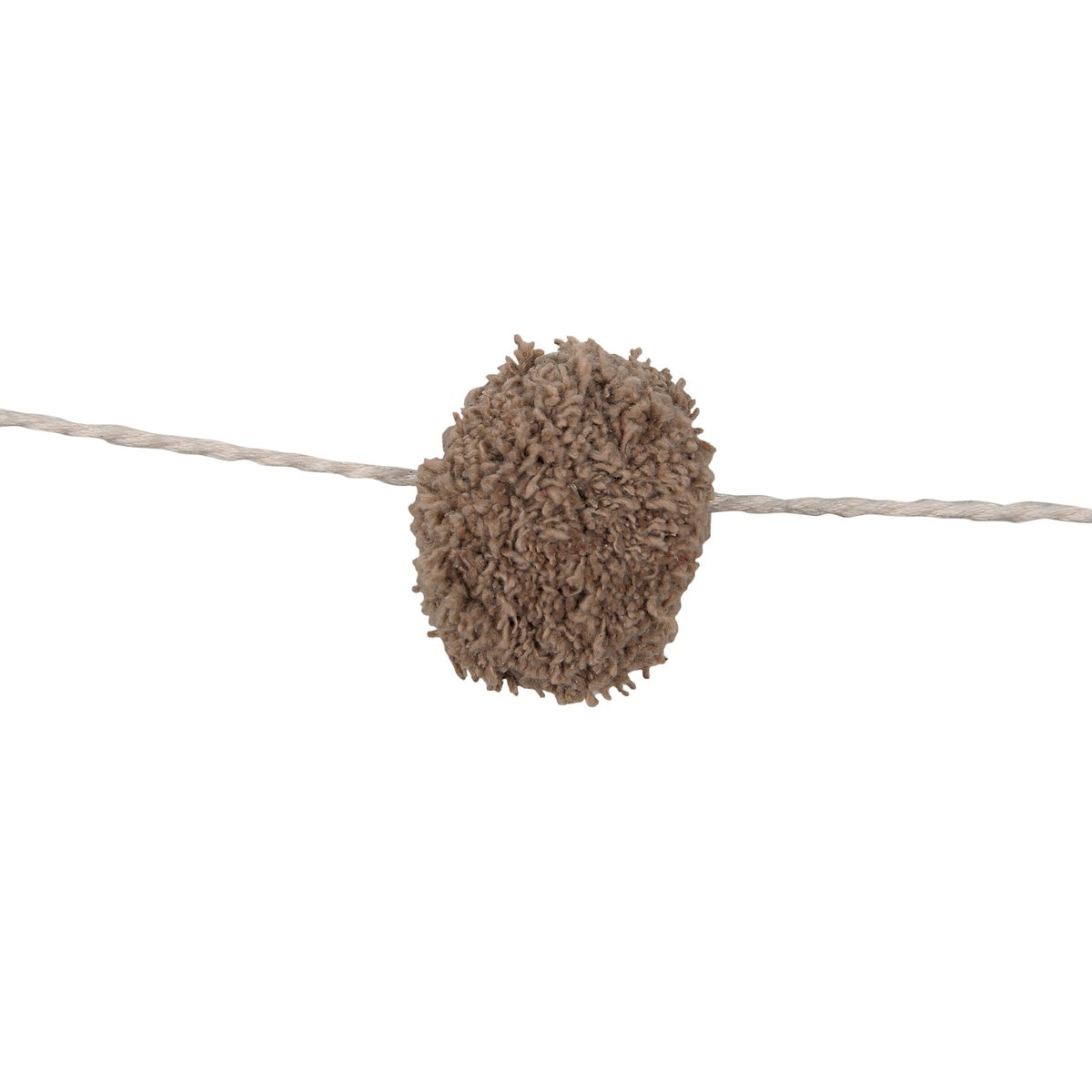 Déco murale enfant en coton, BIG BOBBLE GARLAND marron clair, HAPPY DECOR KIDS