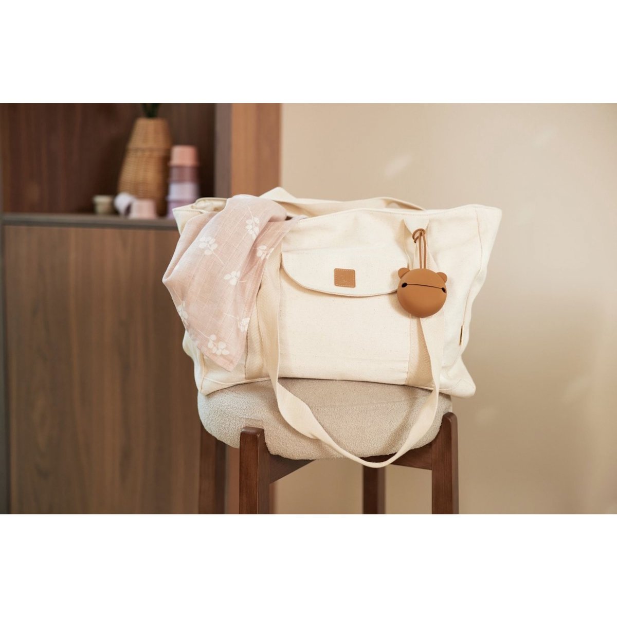 Tote bag à langer beige, écru, JOLLEIN