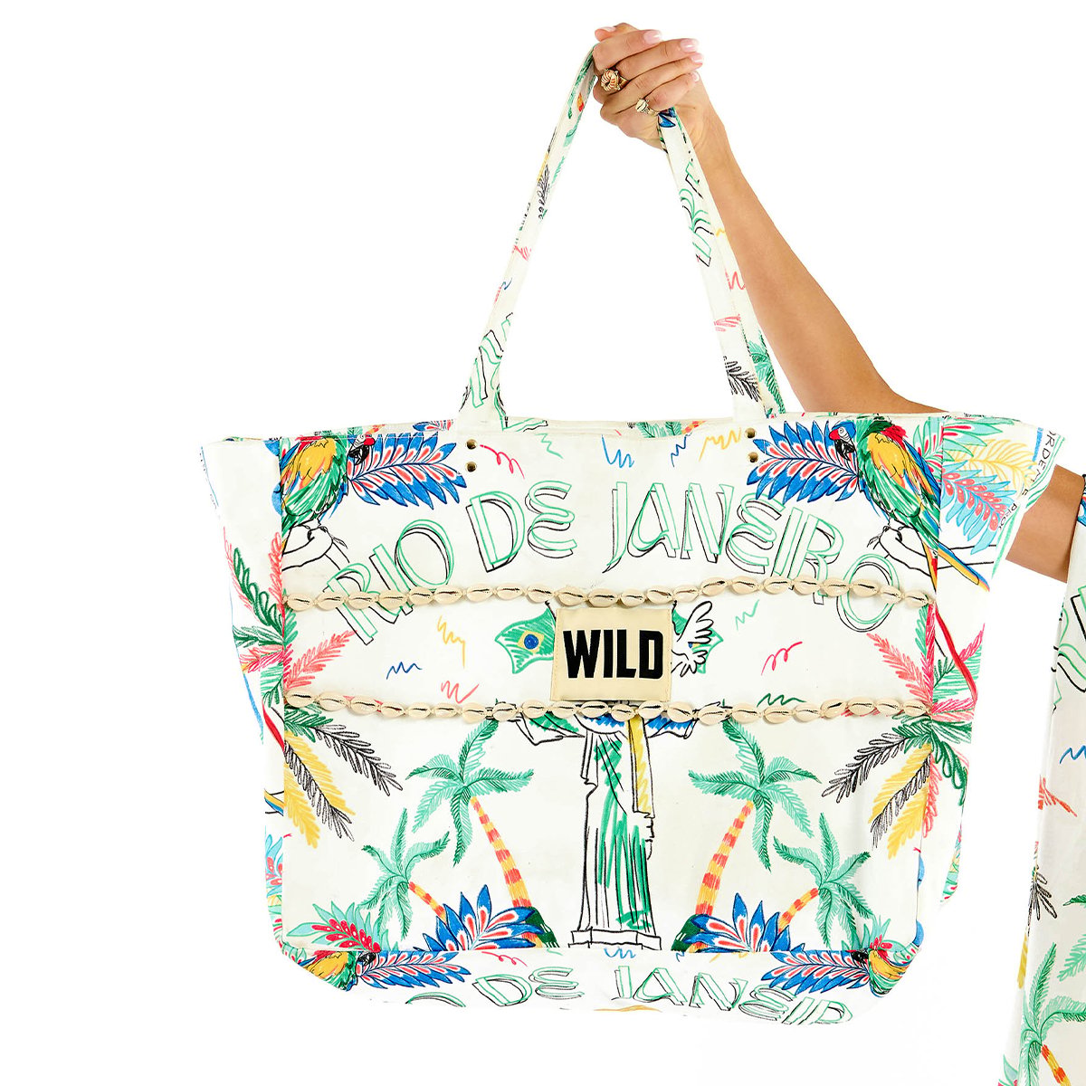 Sac cabs à motifs RAPHA blanc, WILD