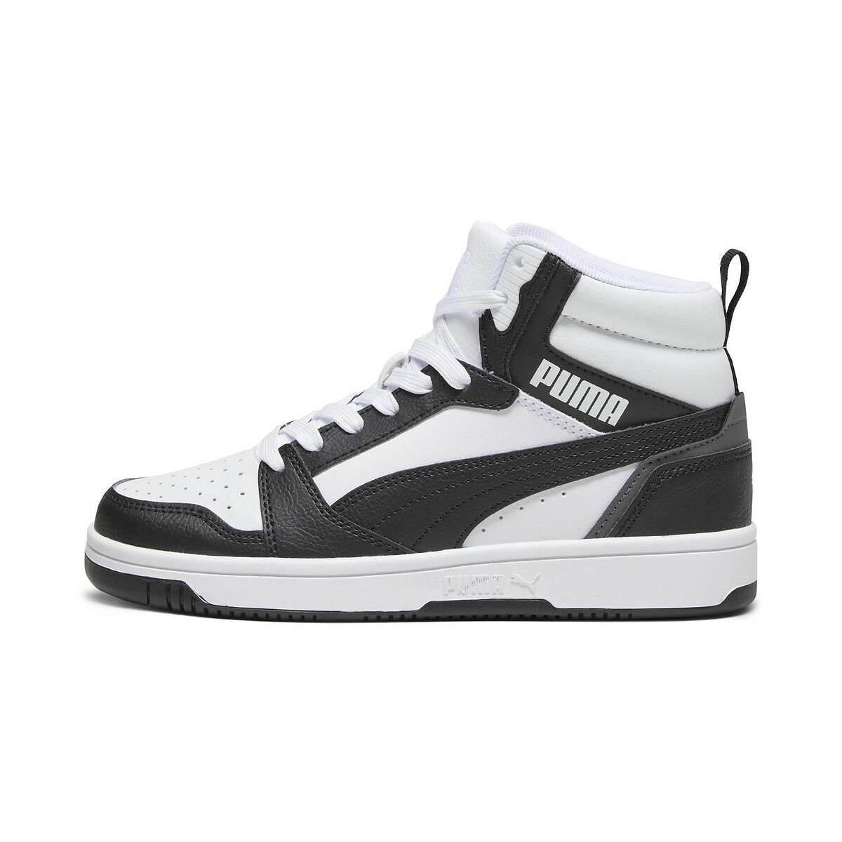 Baskets Rebound V6 Mid blanc/noir/gris, PUMA