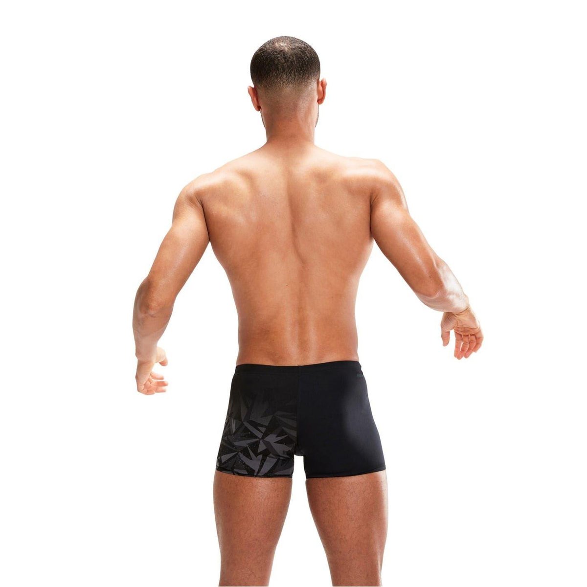 Short de bain motif/style géométrique noir, SPEEDO