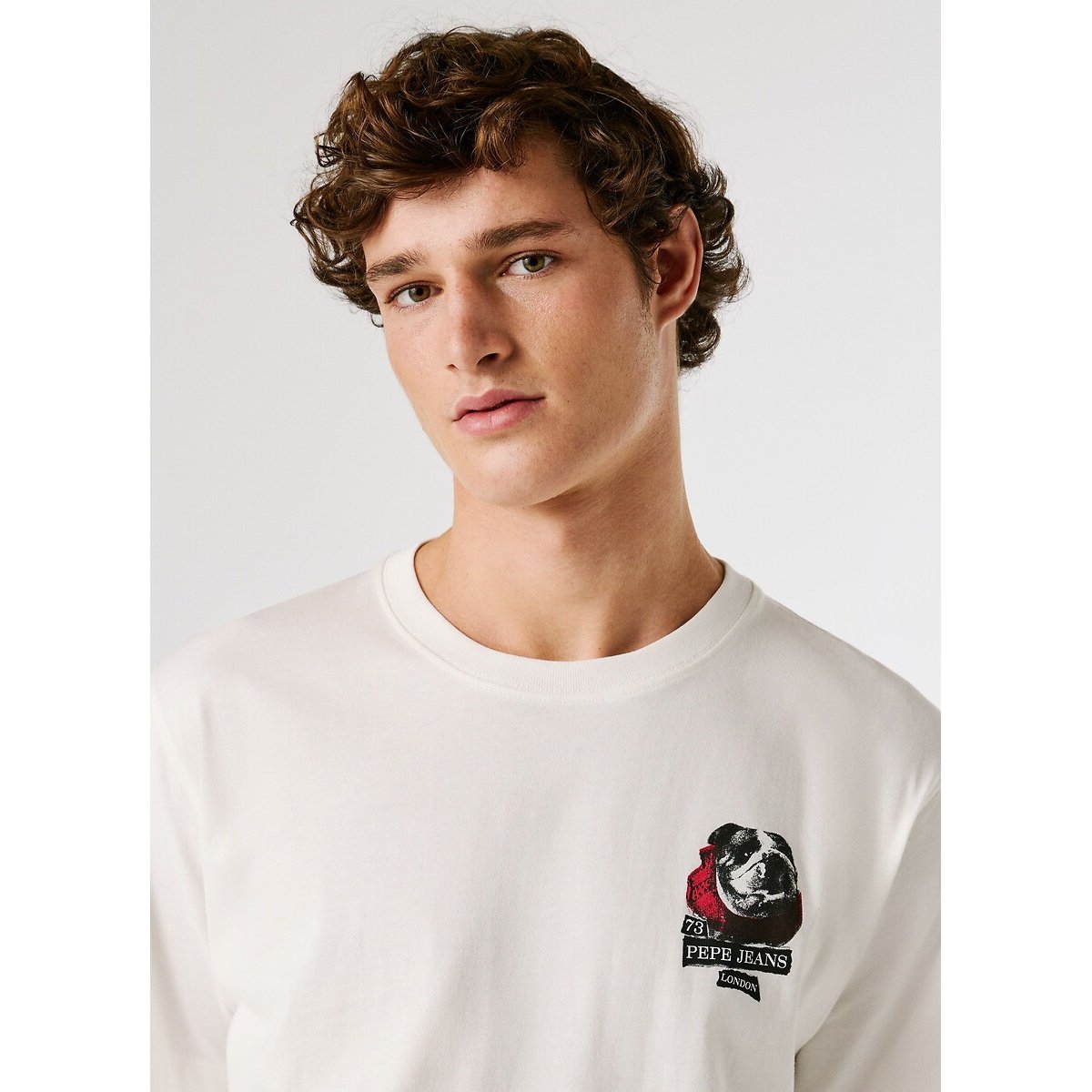 T-shirt manches courtes SHAD blanc, PEPE JEANS
