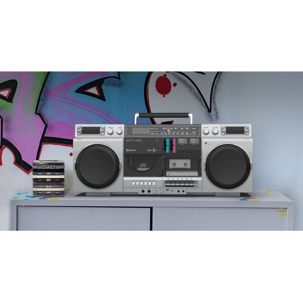 Radio CD M-380 GBS gris, MUSE