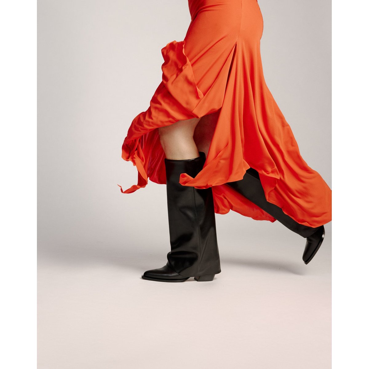 Bottes à revers JOAN noir, MI MAI