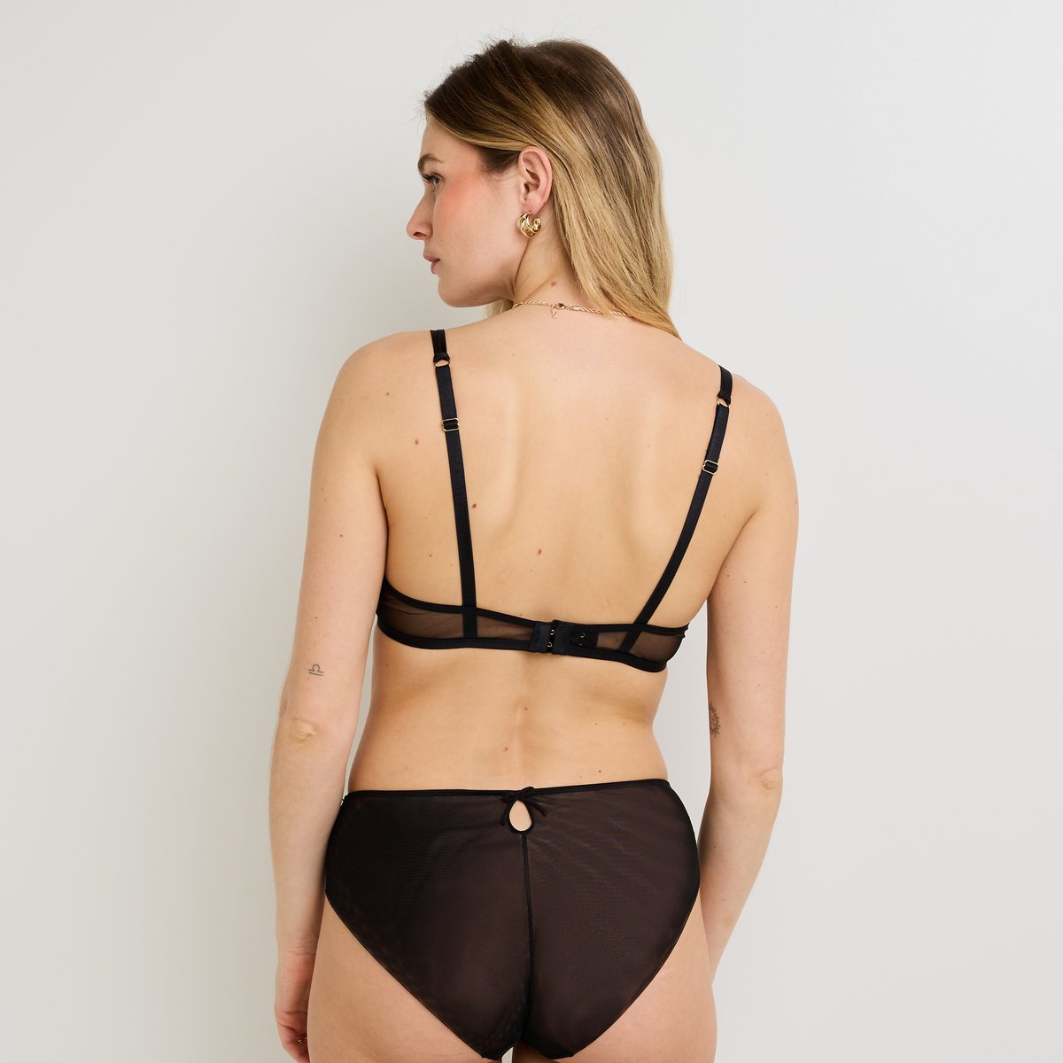Soutien-gorge triangle GALA multico noir, ROUGEGORGE LINGERIE