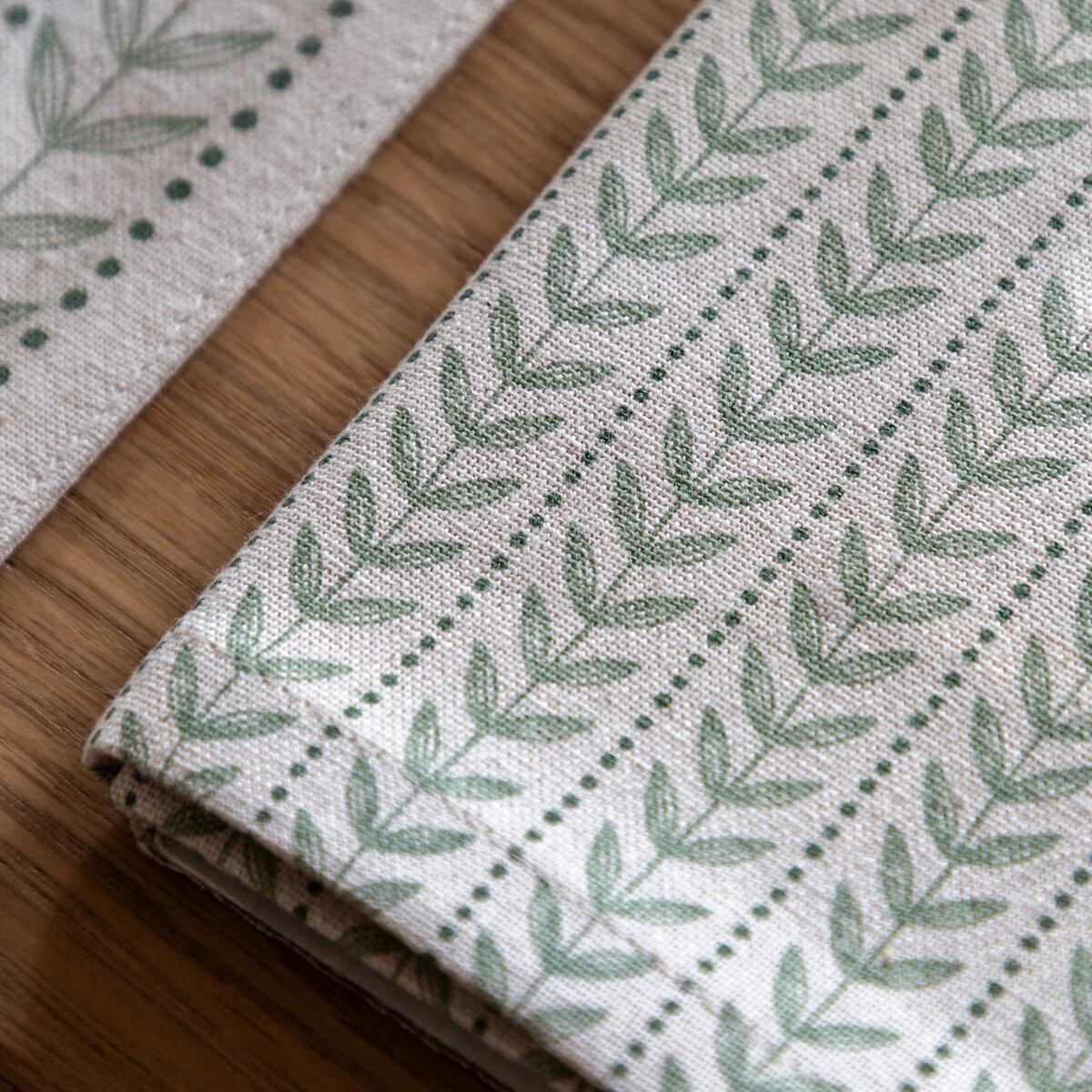 Set of 4 Archer Leaf Napkins natural, ÉDITÉ