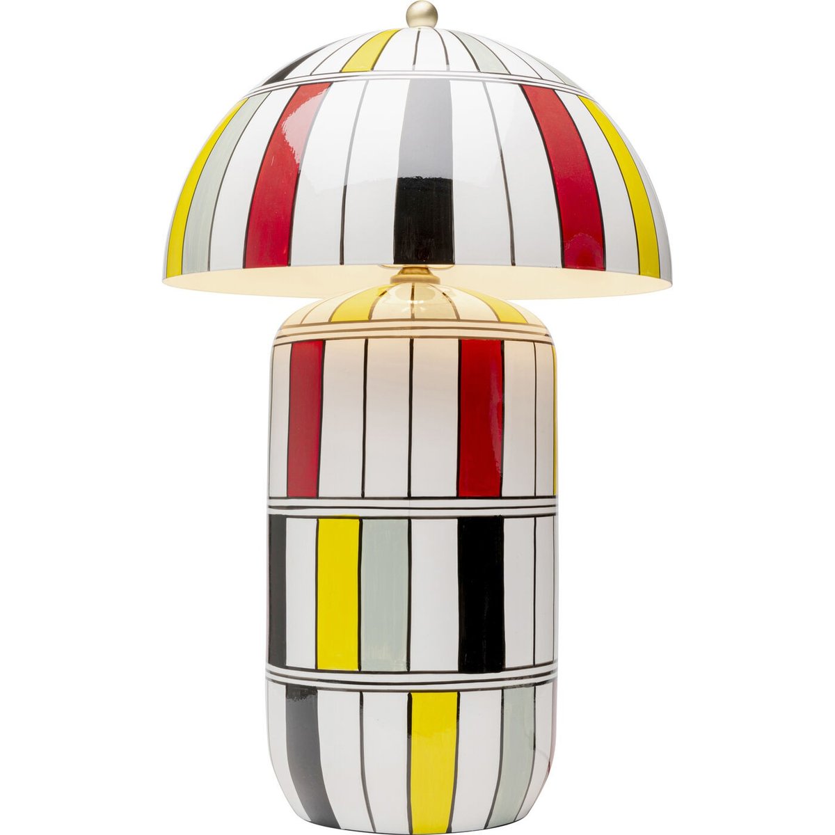 Lampe en porcelaine et acier, PRIMARY multicolore, KARE DESIGN