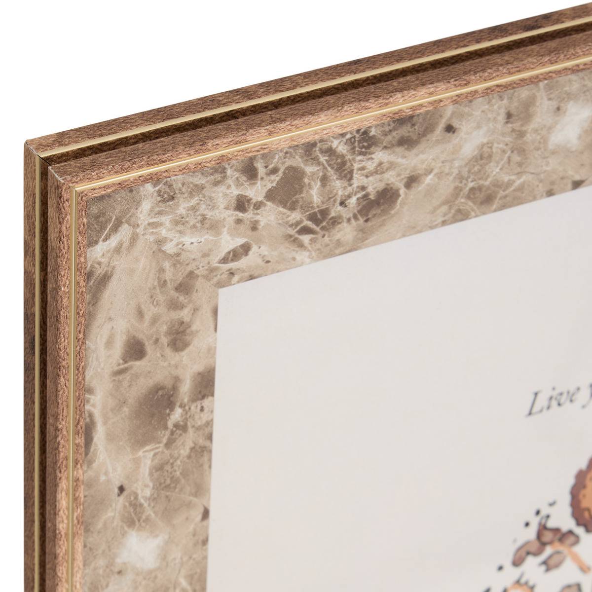 Cadre-photo rectangulaire en verre MABLE marron, ATMOSPHERA
