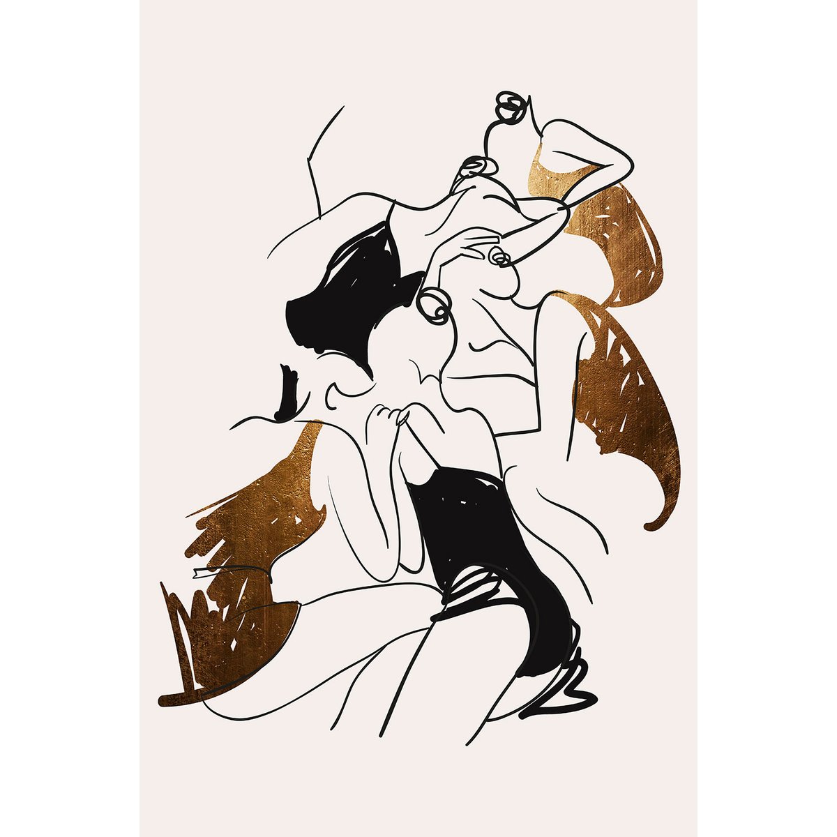 Tableau dessin ballerines tableau alu dibond, HEXOA