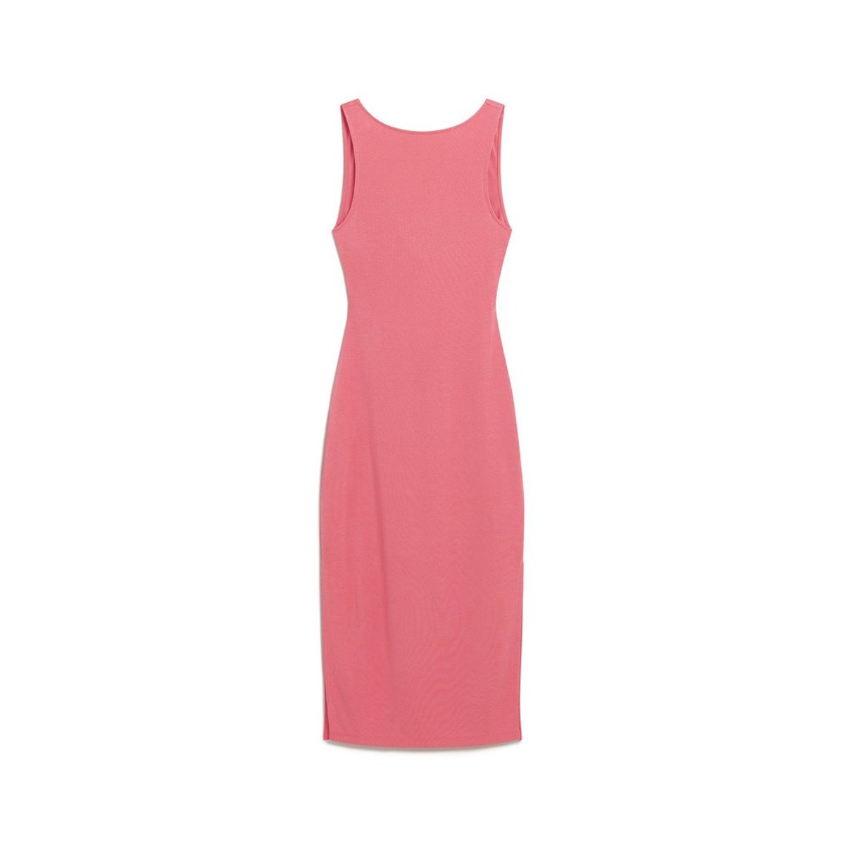 Robe mi-longue en jersey à dos torsadé rose désert, SUPERDRY