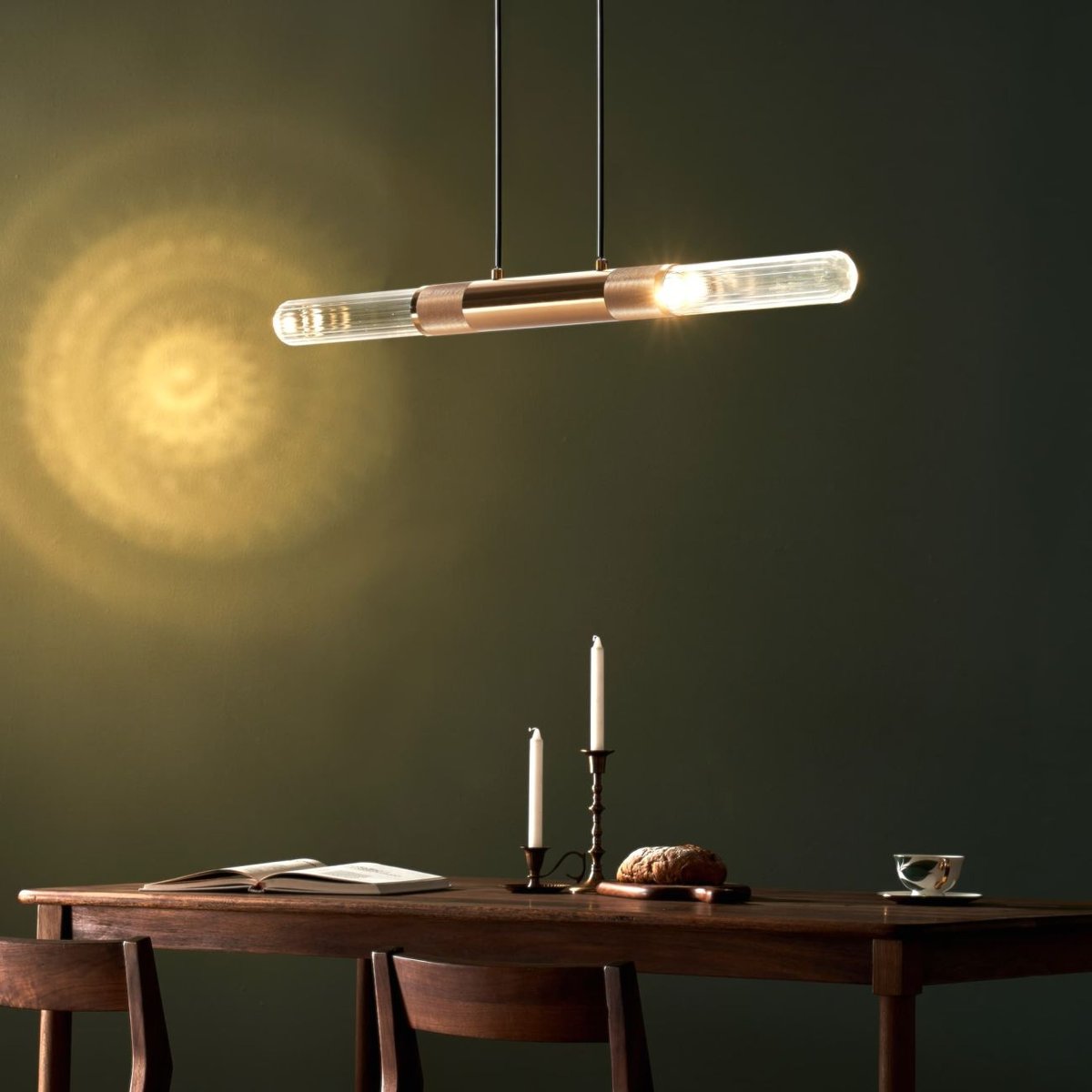 Suspension Élégante en Verre et Métal - HITA doré / laiton, KOSILUM