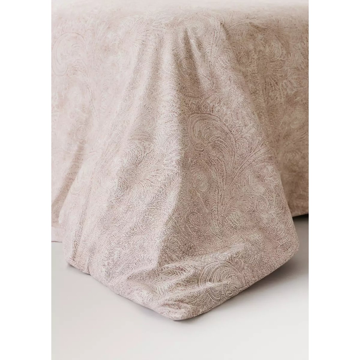 Housse de couette en percale de coton 100 % Lit 150/160 cm cognac, MANGO HOME