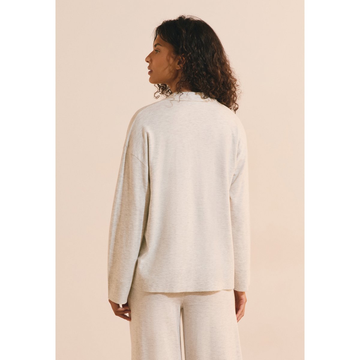 Pull de pyjama avec col polo BRIELA gris, ETAM