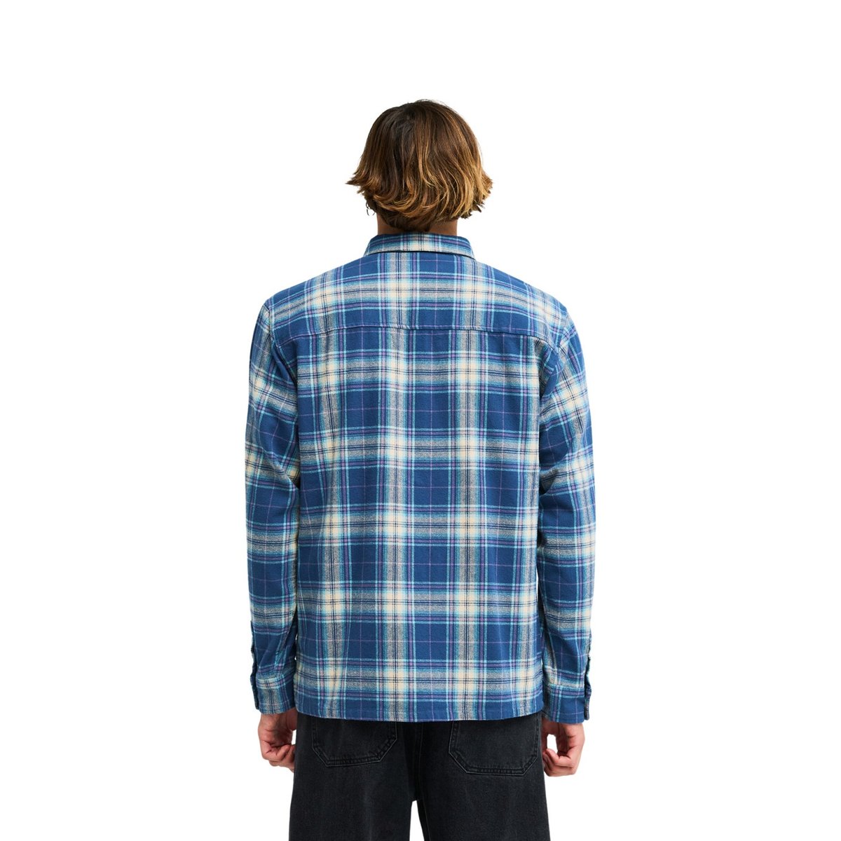 Chemise manches longues OFFSHORE FLANNEL bleu dark denim, BILLABONG