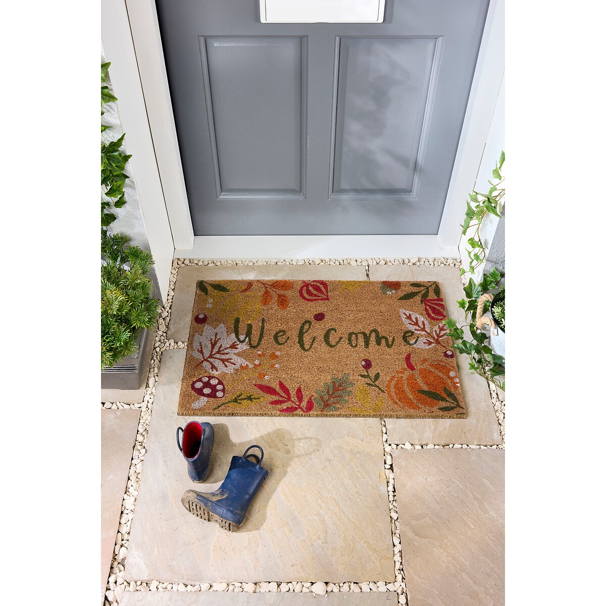 Autumnal Welcome Coir Doormat multi-coloured, MY MAT