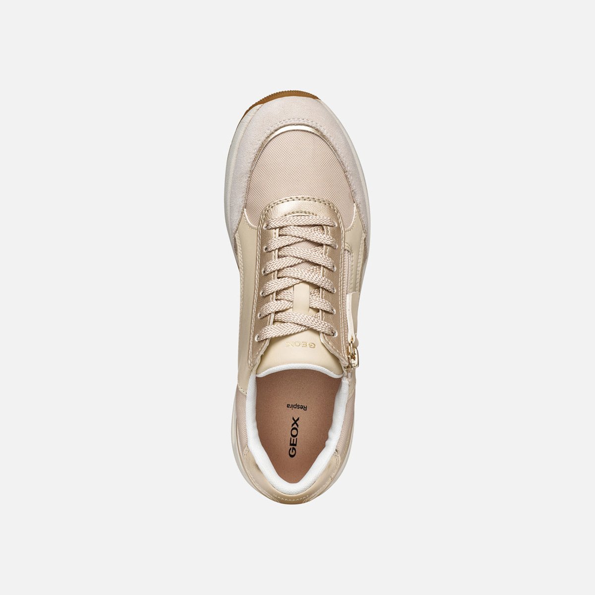 Baskets D BULMYA blanc cassé/or clair, GEOX