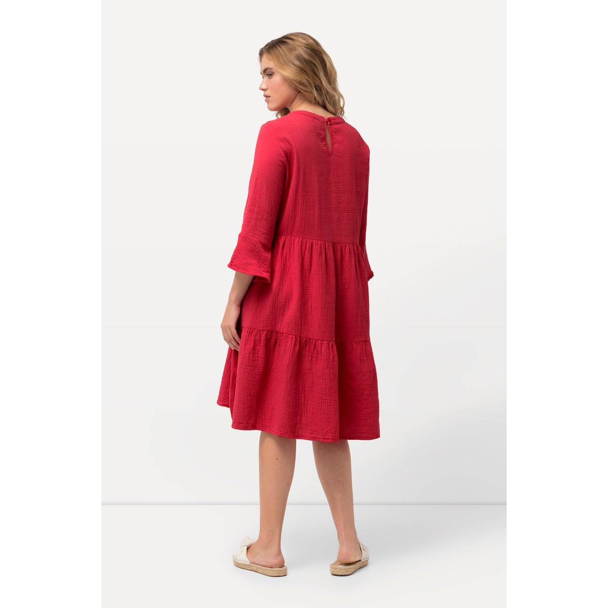 Robe en mousseline rose foncé, ULLA POPKEN