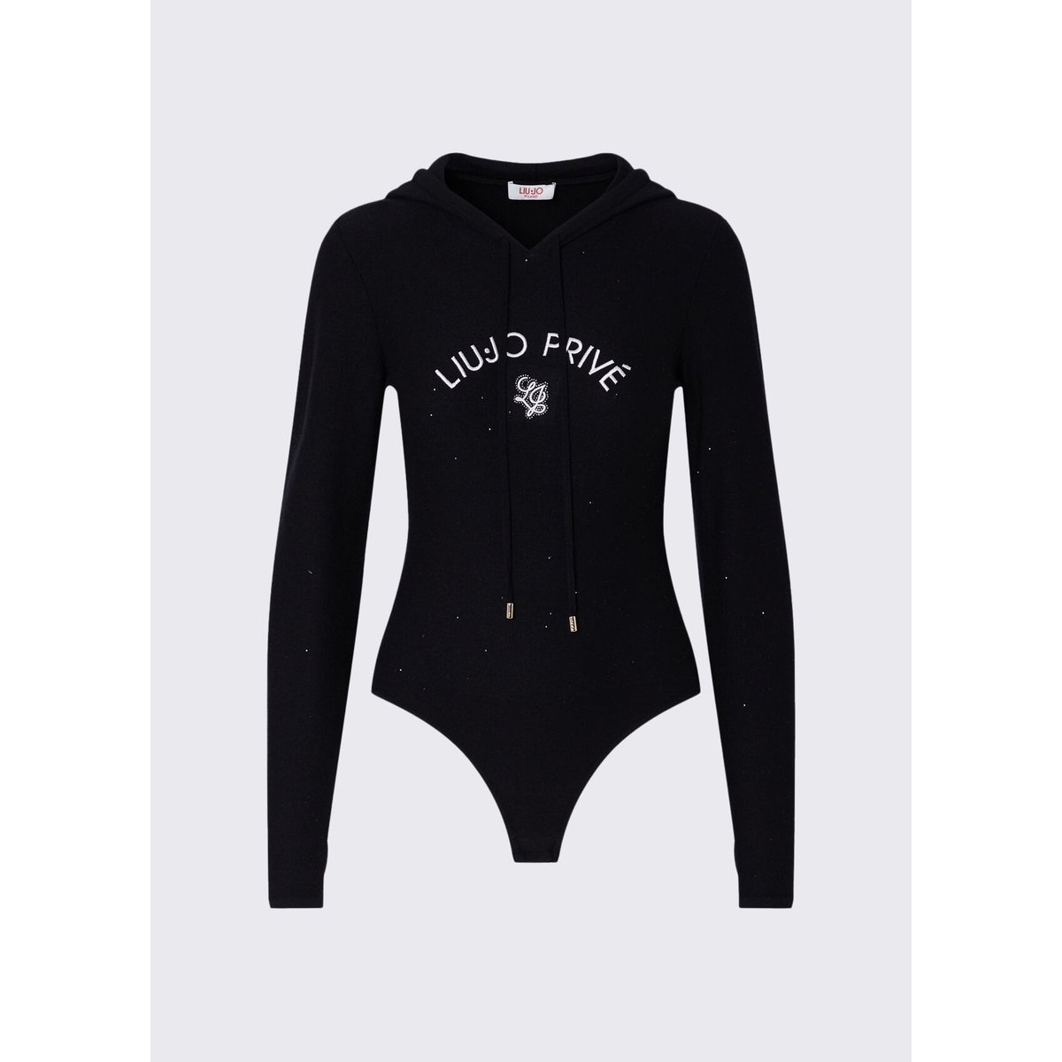 Body en maille avec capuche noir, LIU JO