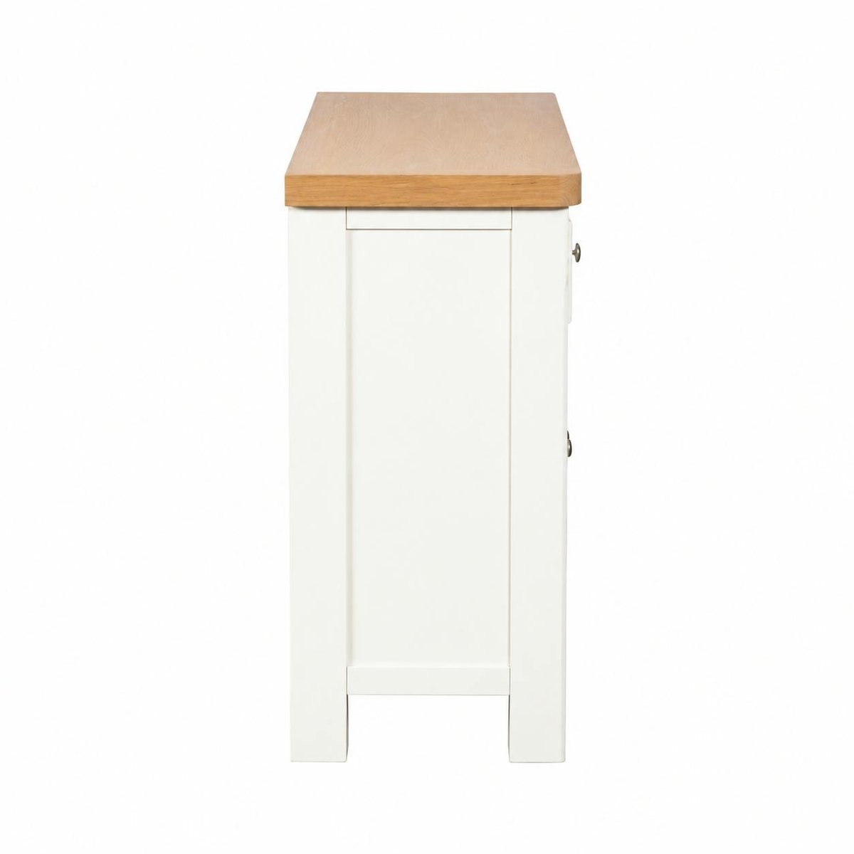 Petit buffet blanc 2 portes style bord de mer VELIA blanc, PIER IMPORT