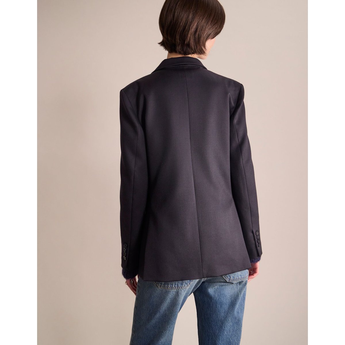 Veste Louane bleu marine, INES DE LA FRESSANGE PARIS