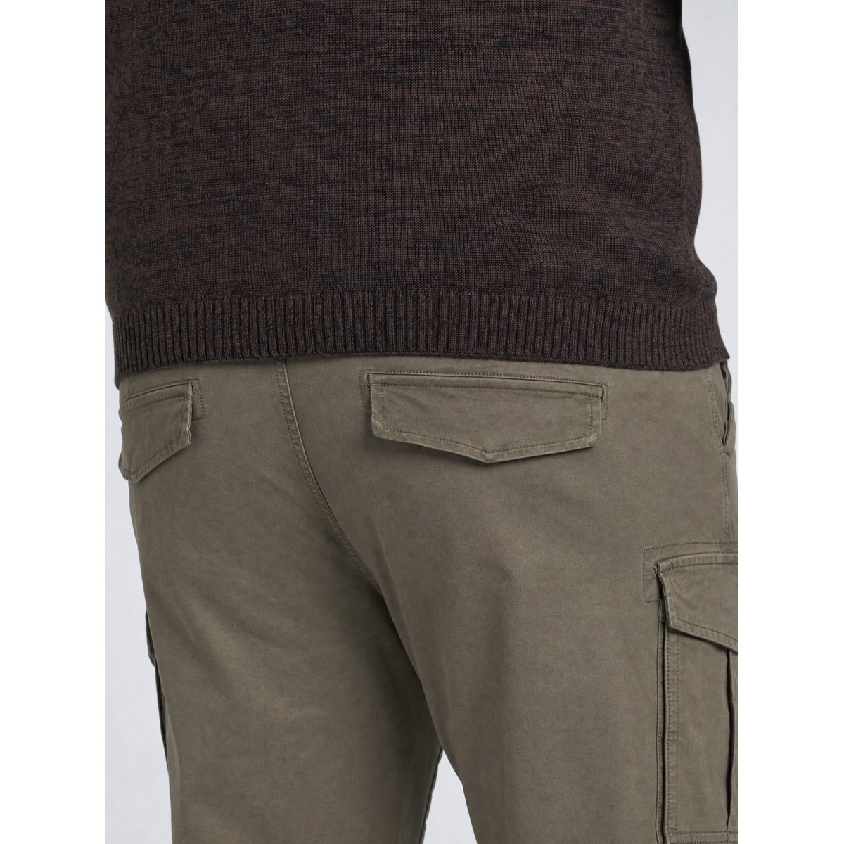 Pantalon cargo coupe droite grandes tailles cooper vert army green, PETROL INDUSTRIES