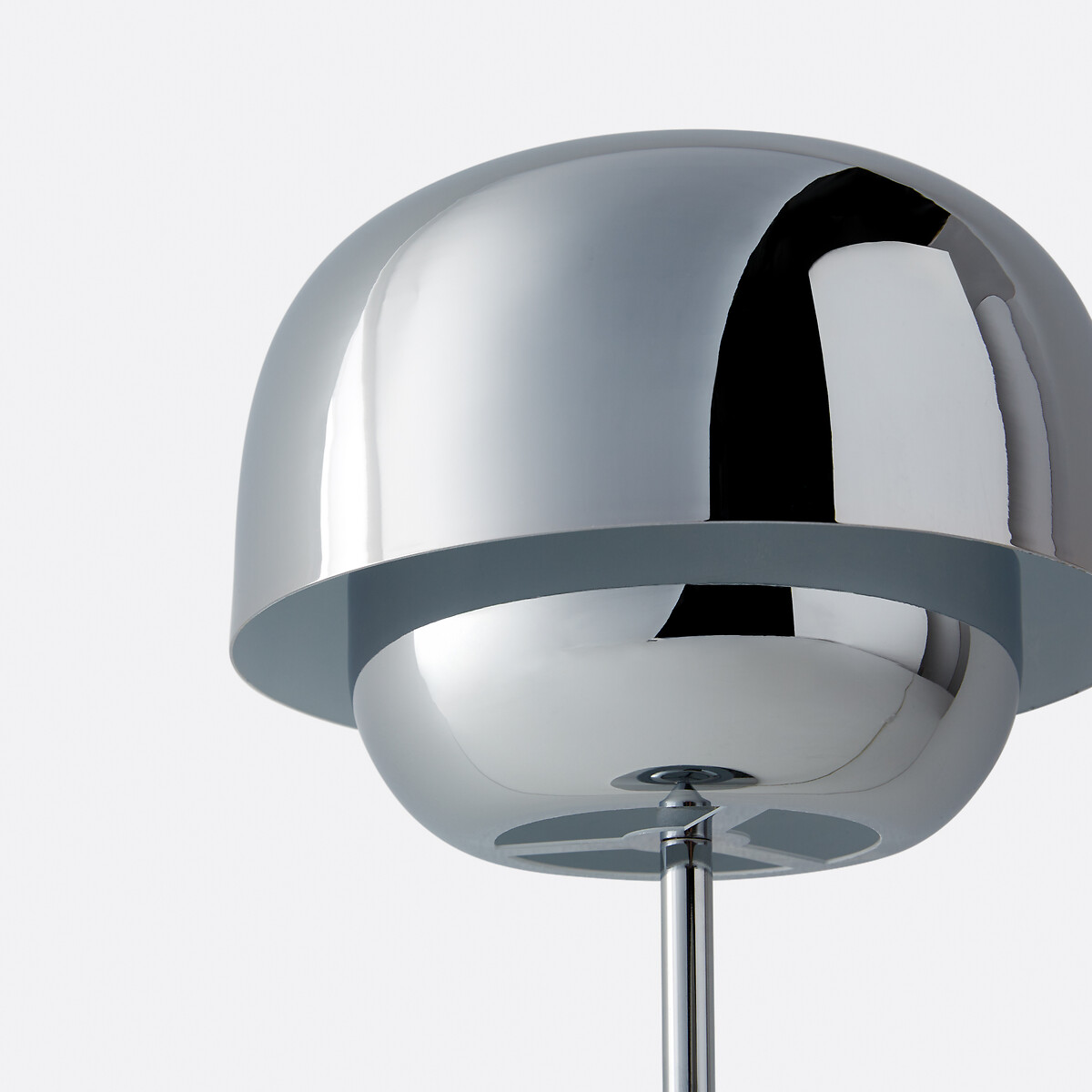 Lampe à poser en métal fer chrome, Kinoko chrome, LA REDOUTE INTERIEURS