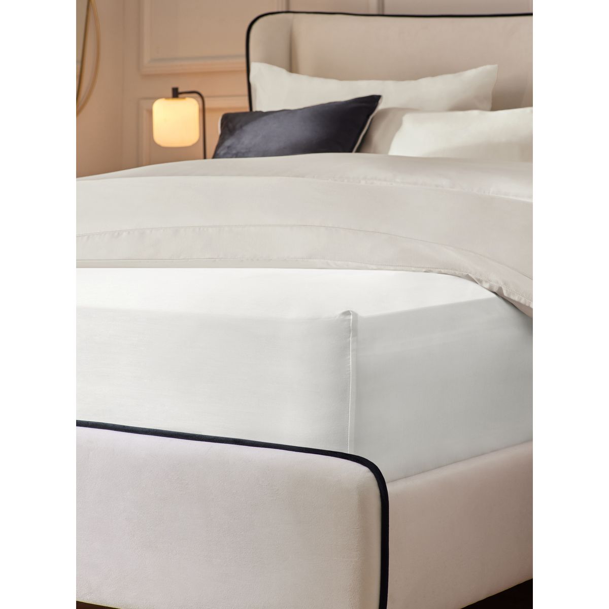 Drap collection luxe 300 fils ivoire, NEXT