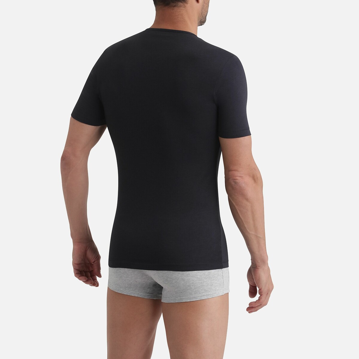 Thermal Crew Neck T-Shirt black, DIM