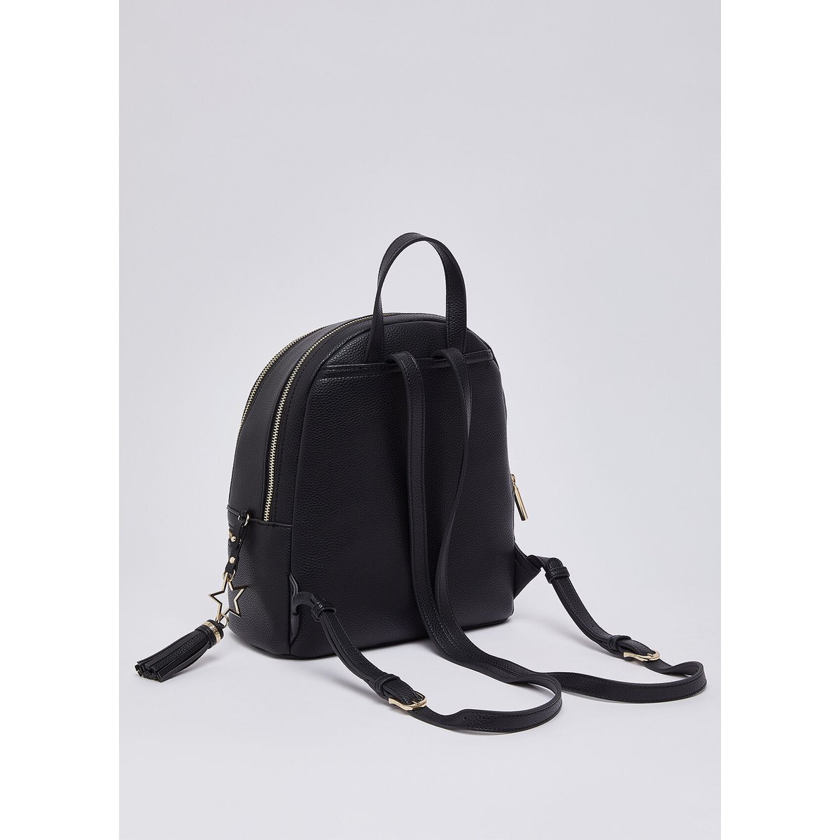 Sac à dos avec charm noir, LIU JO